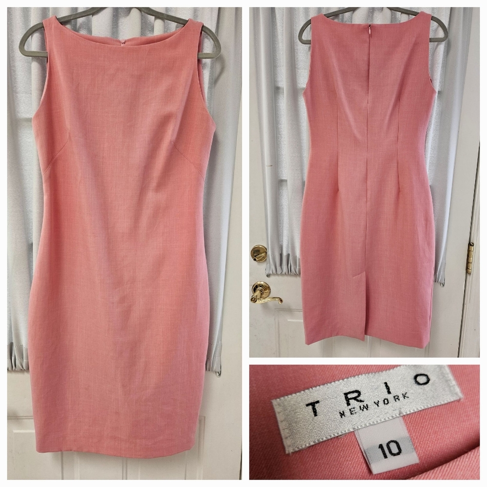 Trio New York Carnation Pink Boat Neck Dress